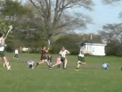 GL - Carter (RBC) protects her goal