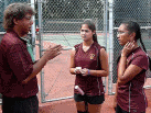 T Castle Coach instructing players