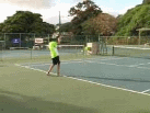 Tennis: Punahou vs HBA action