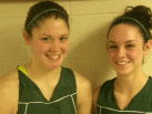 Hillary Wood and Emily Sheets of Benton central