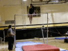 Cassie Egle of Noblesville on bars