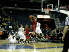 Jephany Brown O-rebound and put back