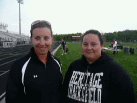 Heritage Track and Field Coaches Katie Boring and Kate Cassidy
