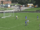 Kelly Evans Plays a Great Ball Back to Whitney Church Who Finishes