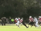 HPA #18 Michael Monahan sack vs Kamehameha-Hawaii.