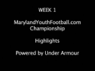 Week 1 Maryland youth football championship